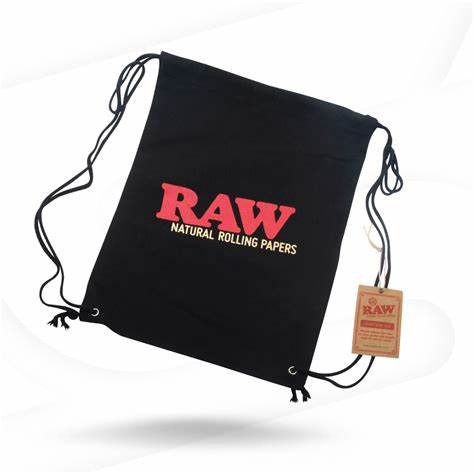RAW DRAWSTRING BAGS / RAW DRAWSTRING BAG-BLACK